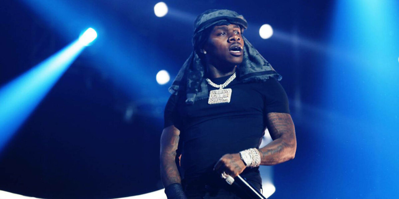 DaBaby BET 2019 Concert Blue Lights Energetic Performance Wallpaper ...