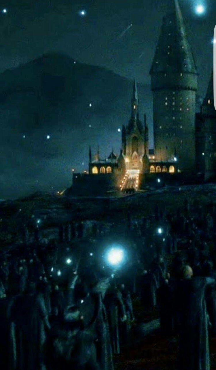 Magical Hogwarts Night Scene Wallpaper | Background FREE Download ...