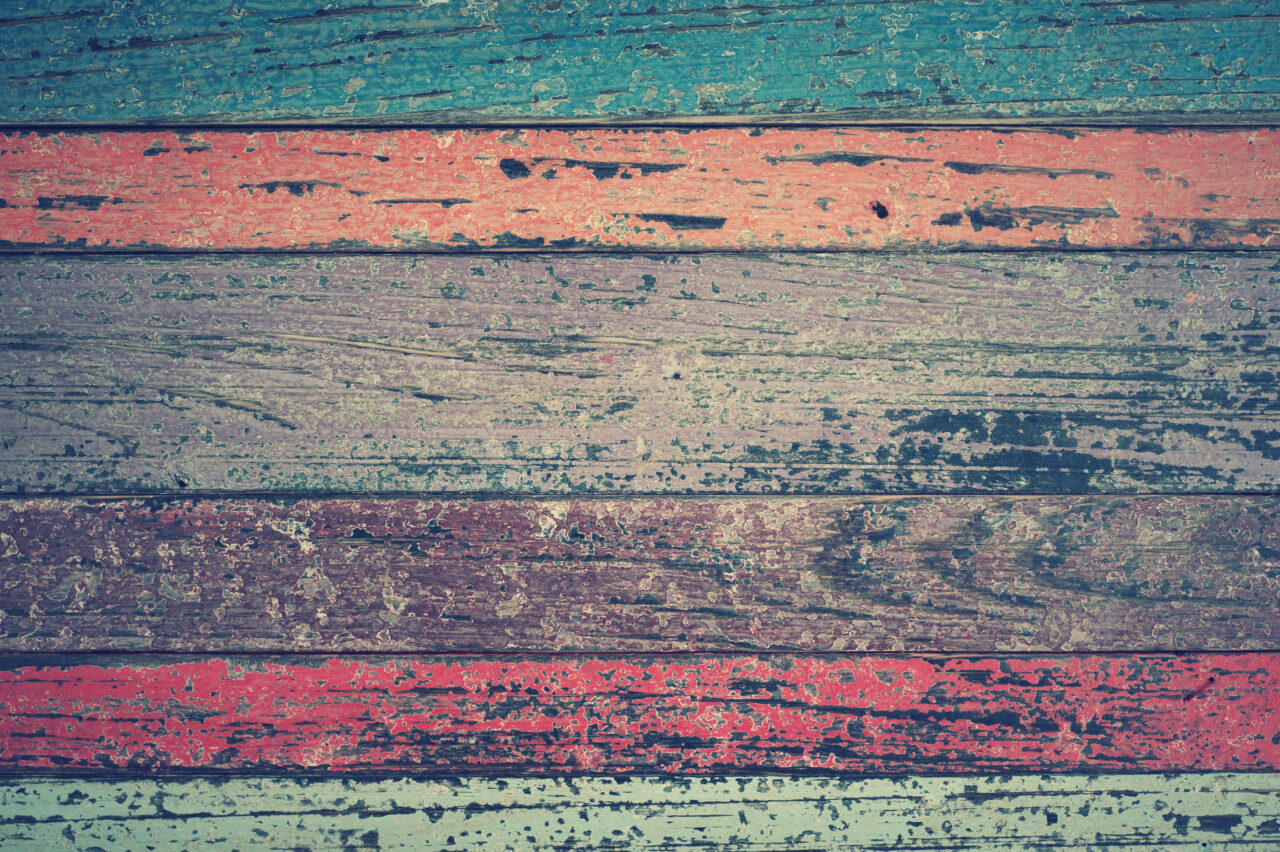 Rustic Multi-Colored Wood Fence Wallpaper Background - Vintage Texture
