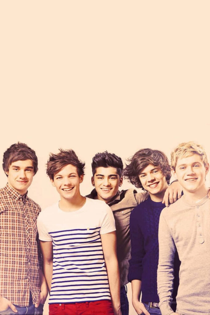 Aesthetic Delight: Pastel Paradise with 1D's Vibrant Vibes Wallpaper