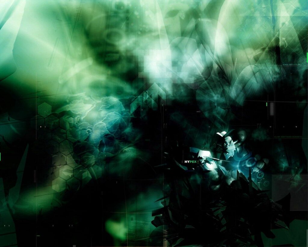 Dark Green Abstract Wallpaper: Intricate Blurred Design Background