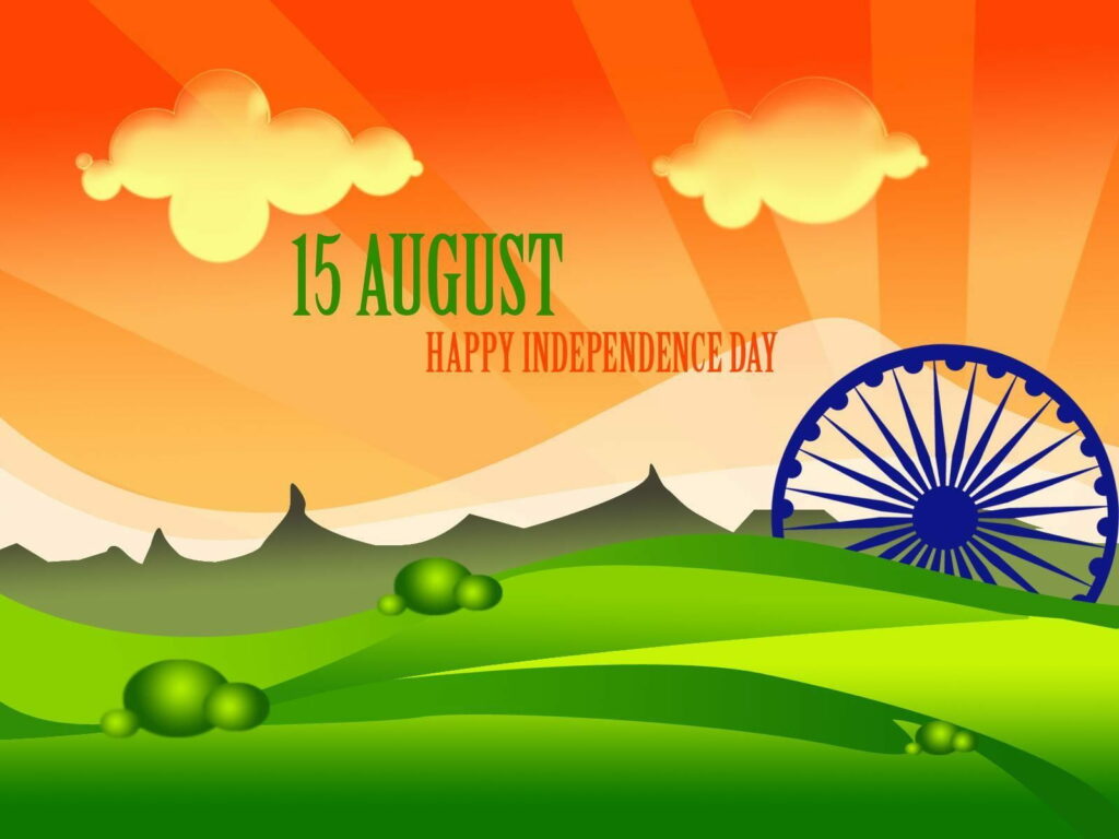 Proudly Celebrating 15 August - Happy Independence Day HD Wallpaper