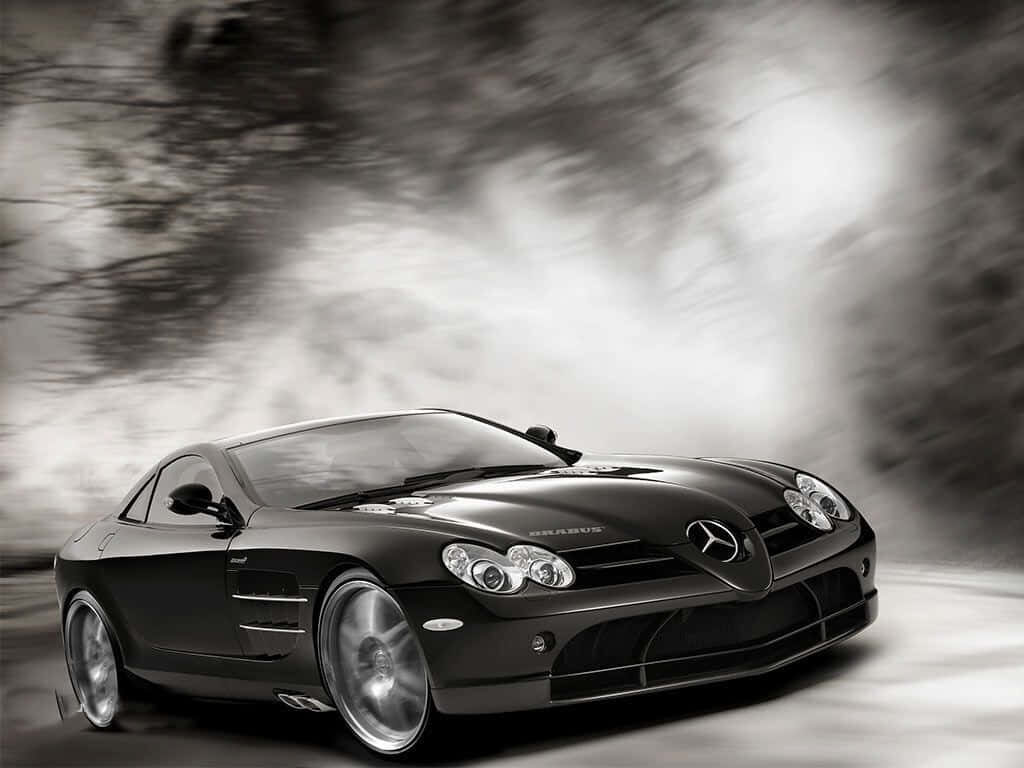 2005 Mercedes-Benz SLR McLaren Wallpaper: Sleek Design & Motion Blur