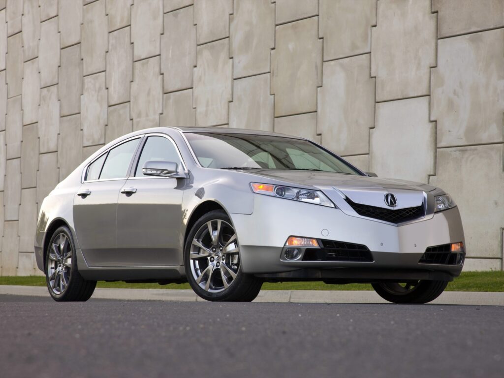 2008 Acura TL in Sleek Gray Metallic - Modern Style Wallpaper