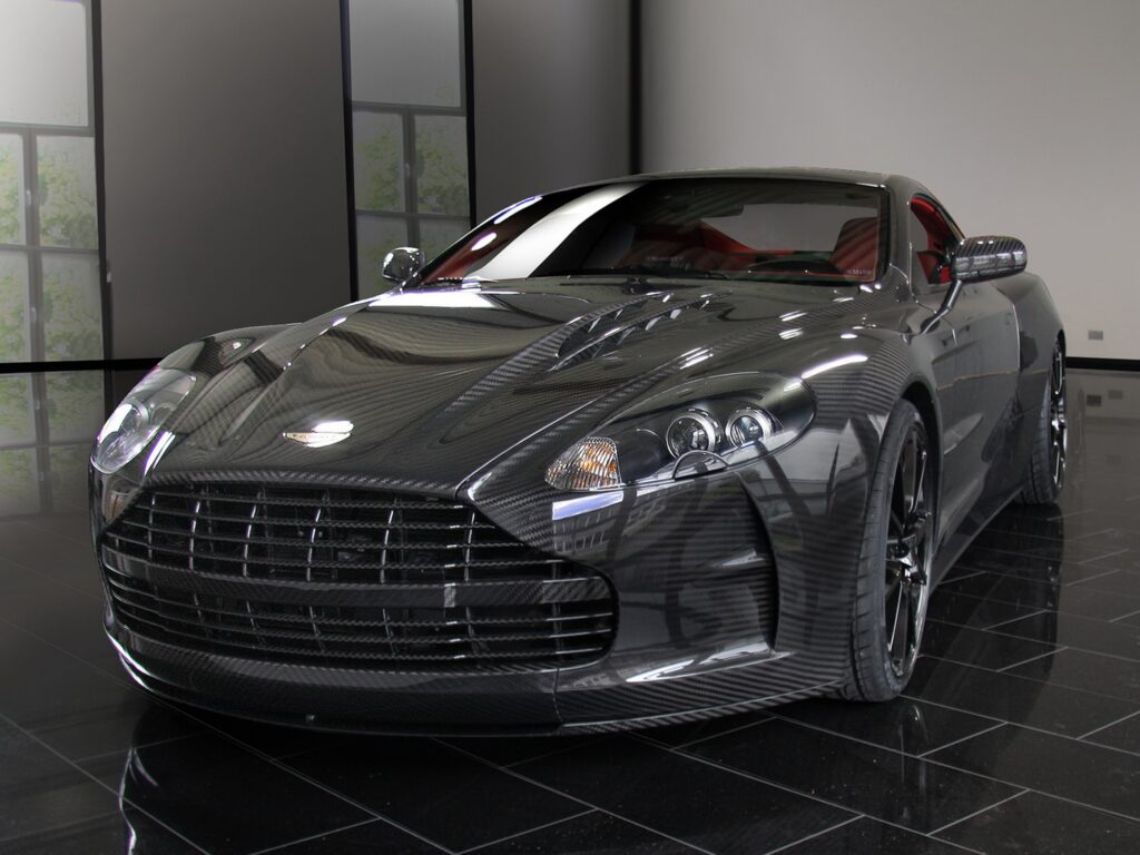 Stunning 2009 Black Aston Martin DBS Wallpaper - Luxe Reflection