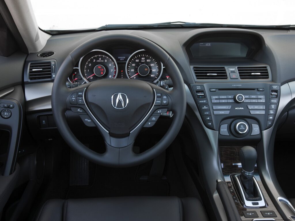 2011 Acura TL Interior: Sleek Dashboard & Steering Wheel Design Wallpaper