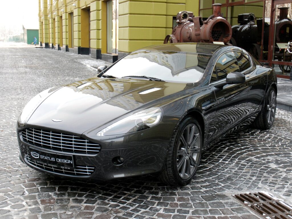 Luxurious 2011 Aston Martin Rapide Wallpaper - Sleek Black Design