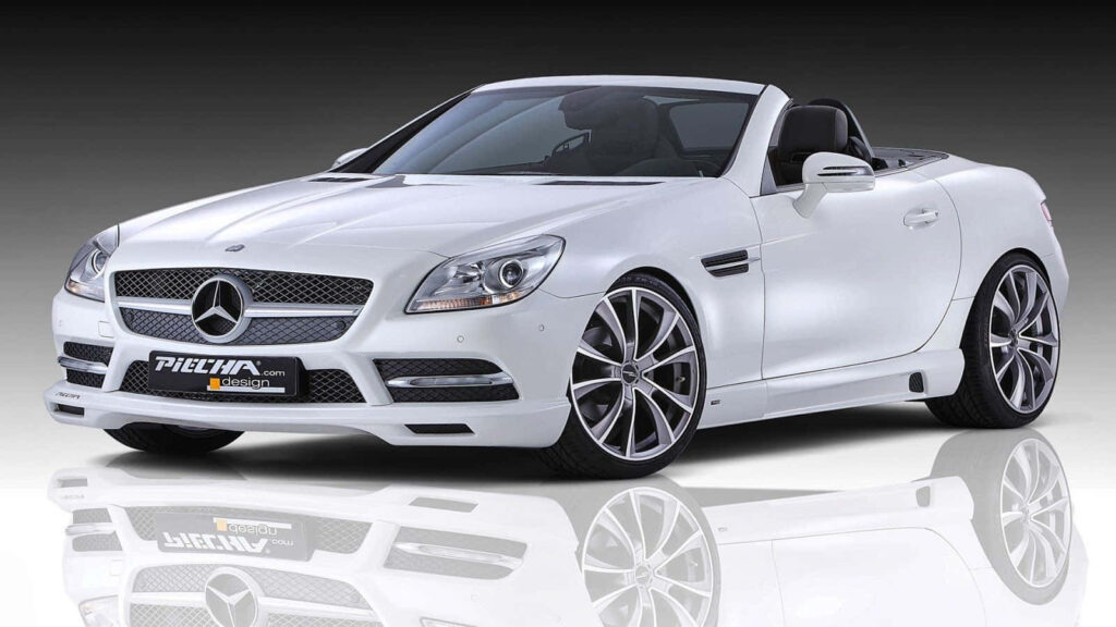 Stylish 2012 Mercedes-Benz SLK-Class Wallpaper - Luxury Convertible Design