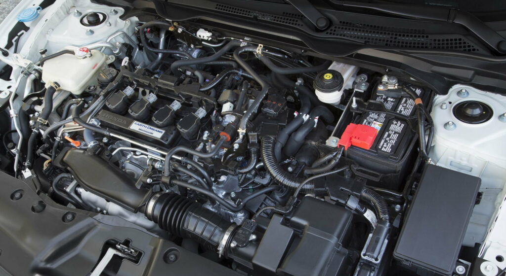 Powerful Performance Unleashed: 2016 Honda Civic Sedan - Engine Roars in QHD Wallpaper