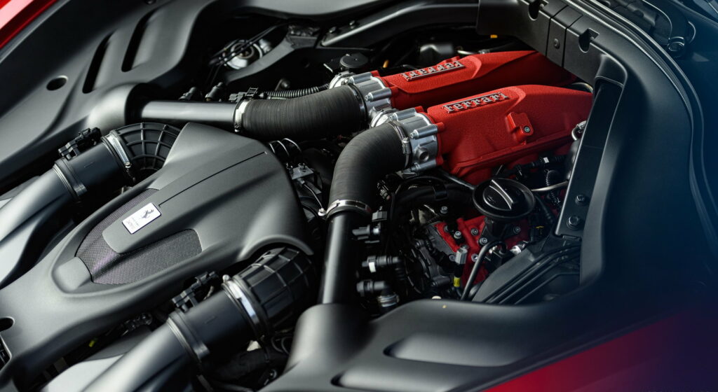 Revved up Elegance: Unleashing Power in the 2020 Ferrari Roma Wallpaper