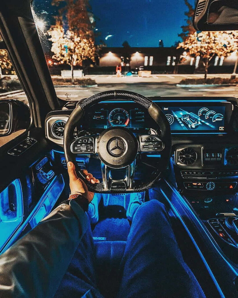 Luxurious 2020 Mercedes-Benz Interior Wallpaper - Illuminated Dashboard