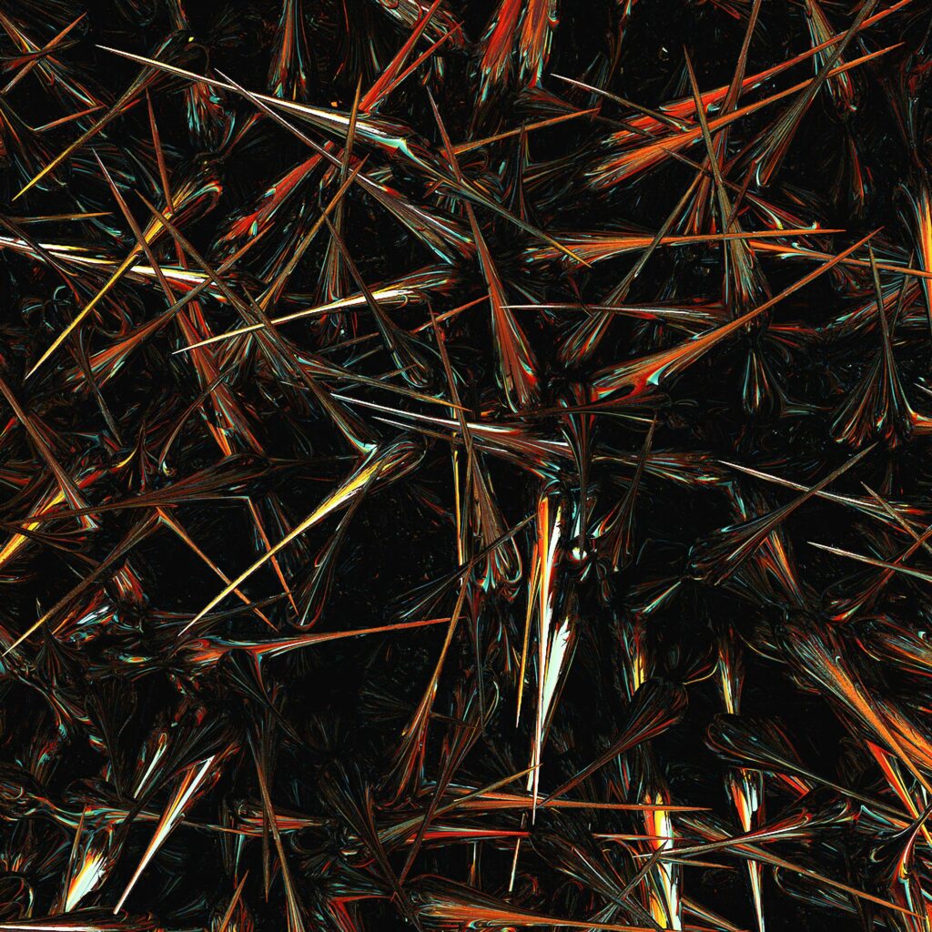 Intricate 3D Spined Structure Wallpaper - Depth & Texture Background