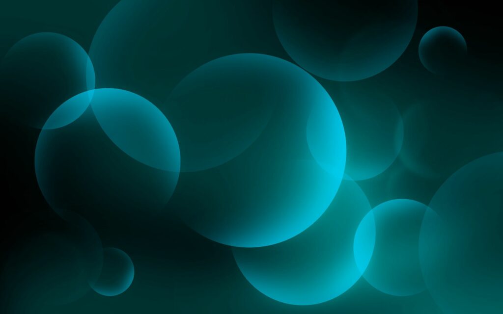 Translucent Blue Bubbles Wallpaper - 2560x1600 Soft Light & Shadow
