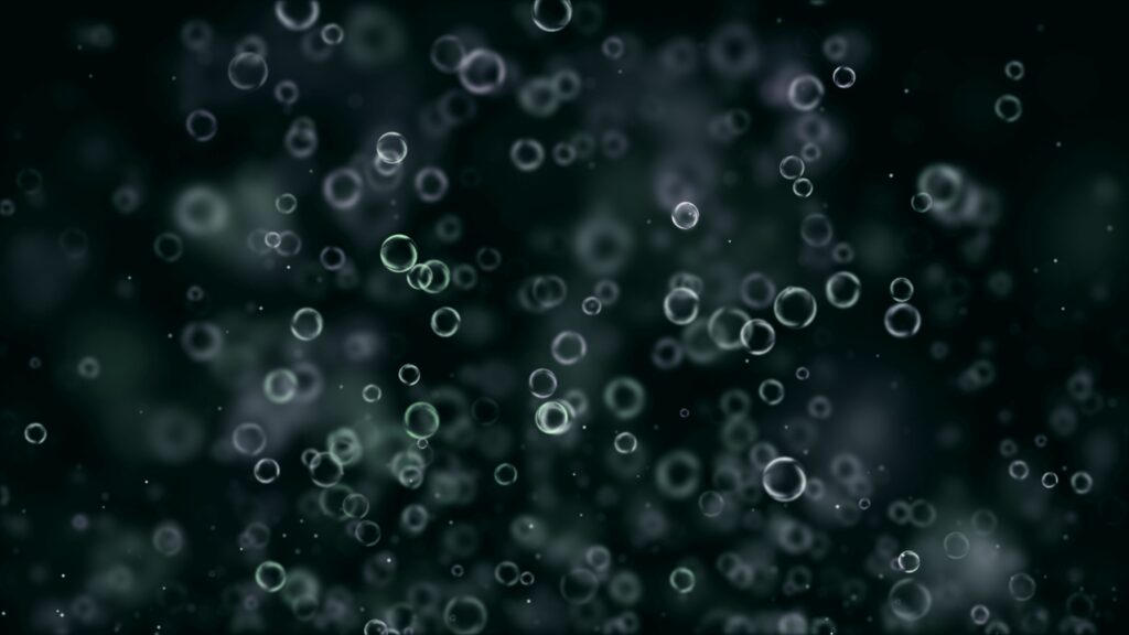 3840x2160 Ethereal Abstract Wallpaper with Floating Circles
