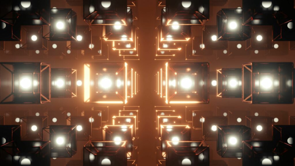3840x2160 Geometric Pattern Wallpaper: Mesmerizing Glowing Design
