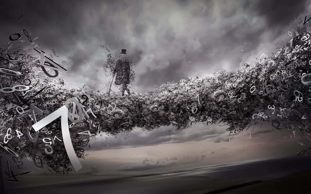 Captivating 3D Abstract Wallpaper: Surreal Sky & Mysterious Bridge