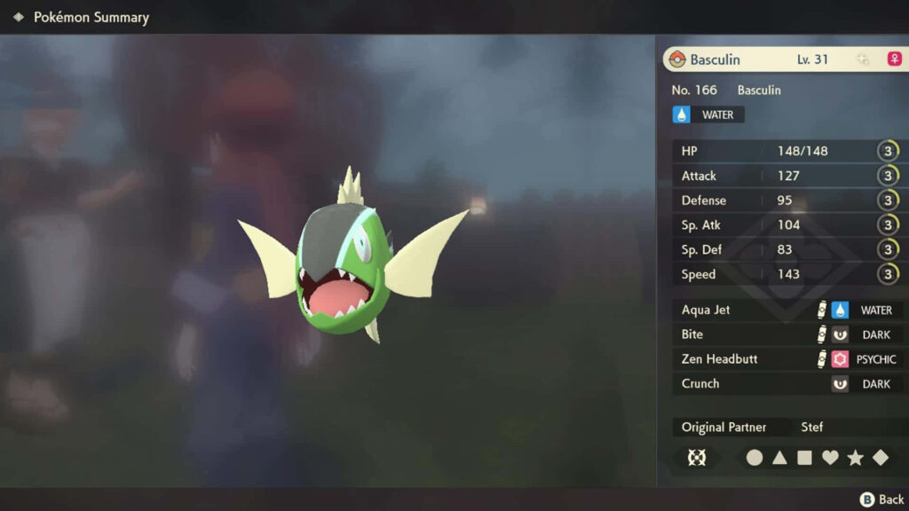 3D Basculin from Pokémon Legends: Arceus - Fierce Wallpaper