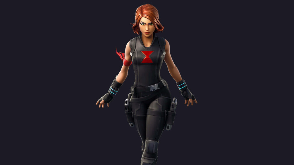 Vivid 3D Cartoon Character Wallpaper: Red Hair & Tactical Attire