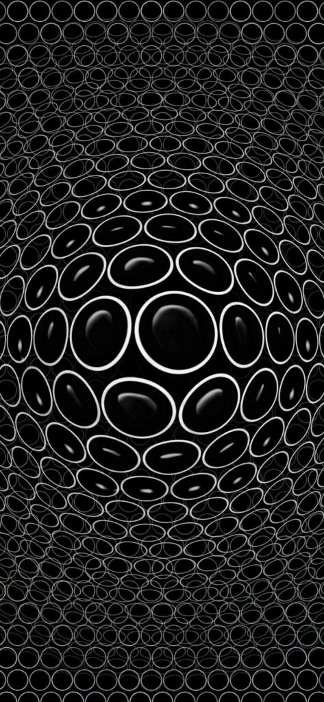 3D Illusion Black and White Wallpaper for Dynamic Phone Backgrounds