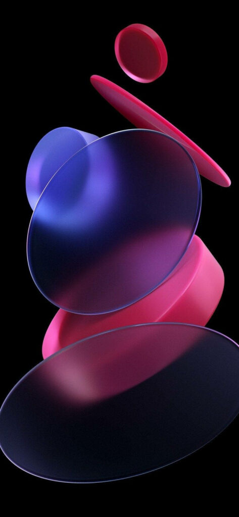 Geometric Elegance: Enhance your Smartphone's Aesthetic with the Striking MIUI Wallpaper