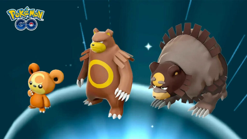 Dynamic 3D Pokémon Evolutions Wallpaper with Glowing Background