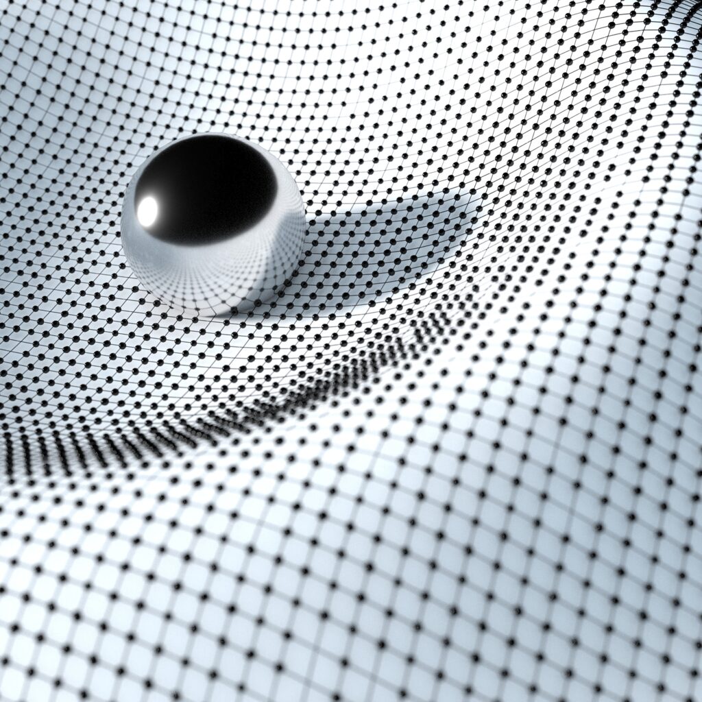 3D Sphere on Mesh Network: Captivating Wallpaper Background