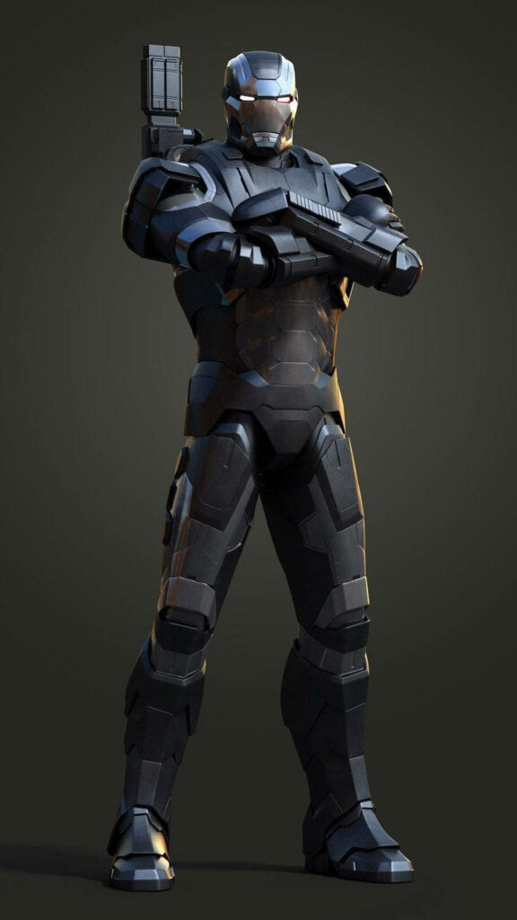 Dynamic 3D Armored Character Wallpaper for iPhone