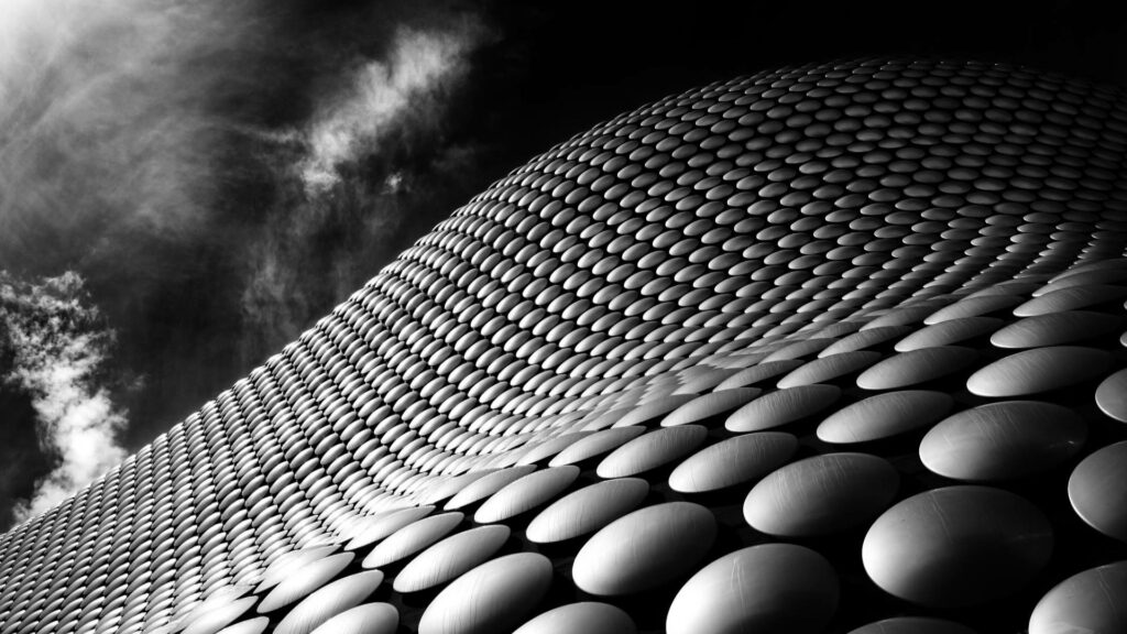 Stunning 4K Abstract Wallpaper: Dome Textures & Dramatic Sky Background