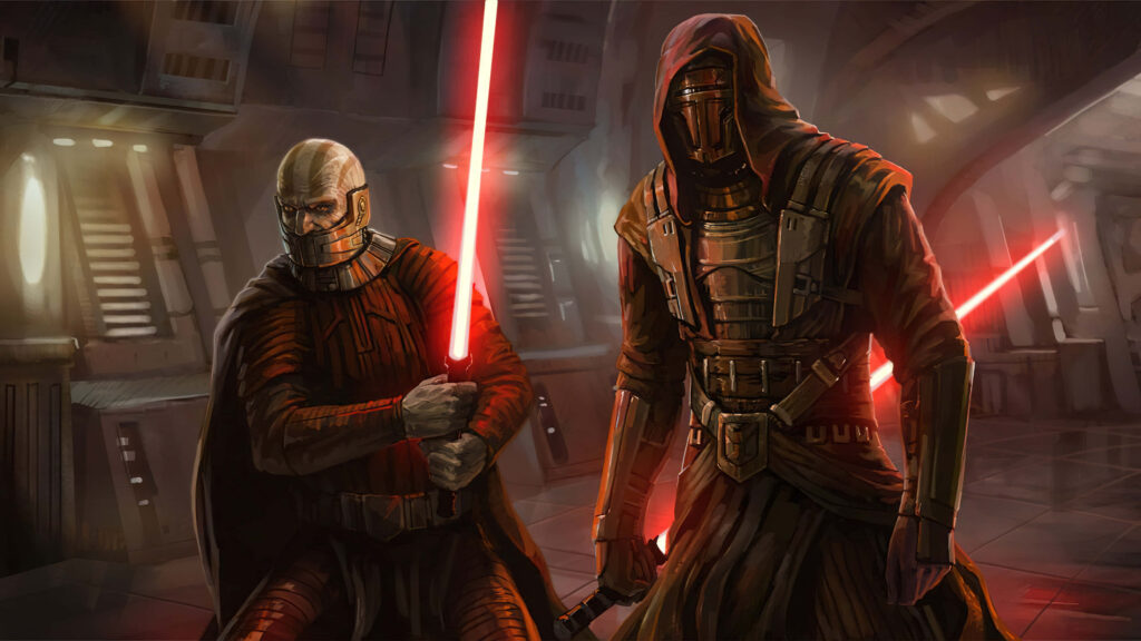 Stunning 4K Darth Revan Wallpaper - Sith Lord in Dark Setting