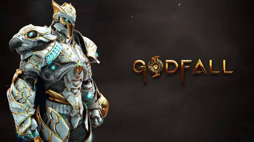 Godfall: Majestic Greyhawk in Stunning Close-Up – 4K Dusty Brown Backdrop Wallpaper