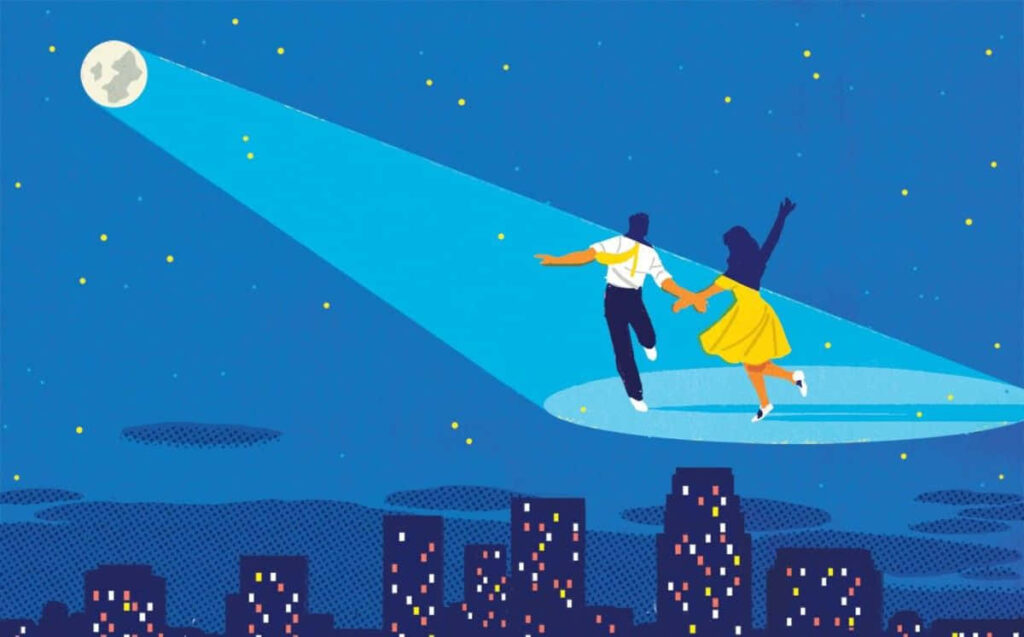 4K La La Land Wallpaper: Mia & Sebastian Dancing Under Moonlight
