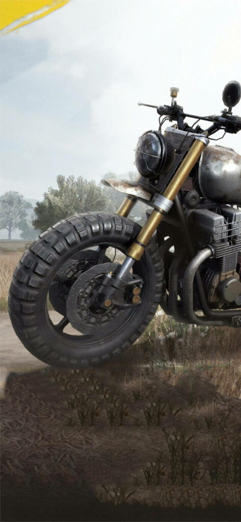 4K PUBG Bike Wallpaper: Rugged Design in Adventure Backdrop