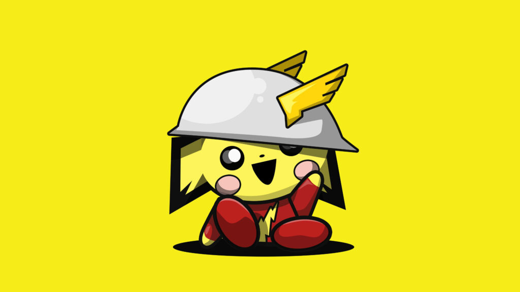 Pikachu in its Adorable Cap: Vibrant 4k Pokemon Wallpaper