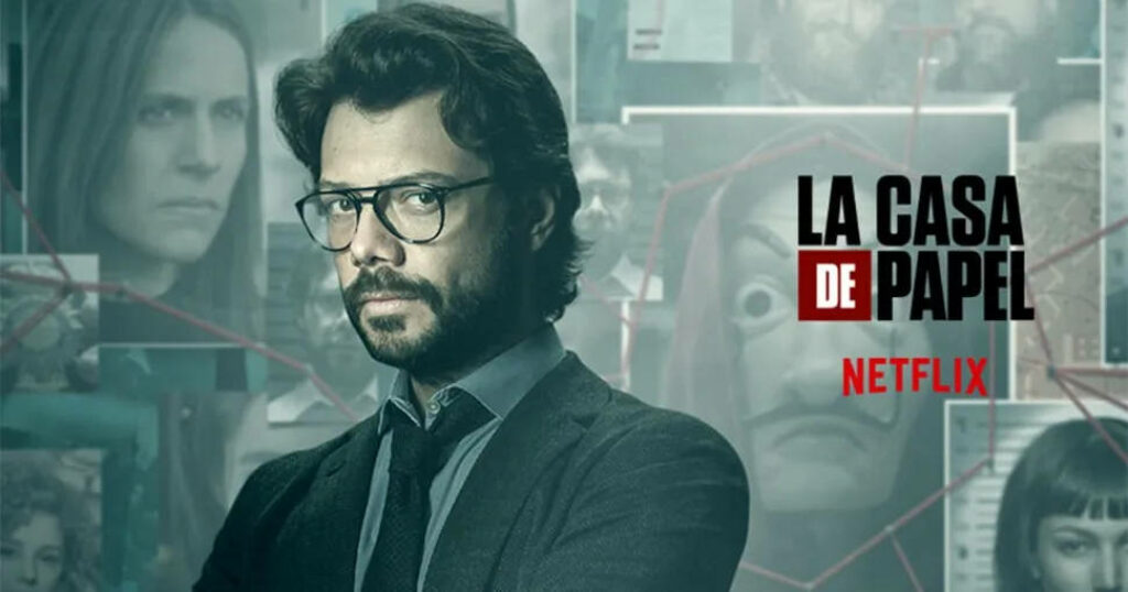 El Profesor: The Mastermind Behind Money Heist - Captivating 4K Still from the Hit Netflix Series in Spanish Wallpaper