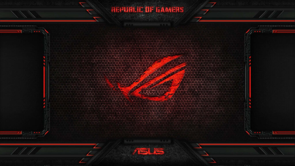 4K ROG Dreamscape: A Tech Lover's Vision of the Asus Republic of Gamers Logo Wallpaper