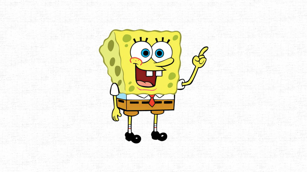 Bikini Bottom's Vibrant World: SpongeBob SquarePants in Stunning 4K Cartoon Wallpaper