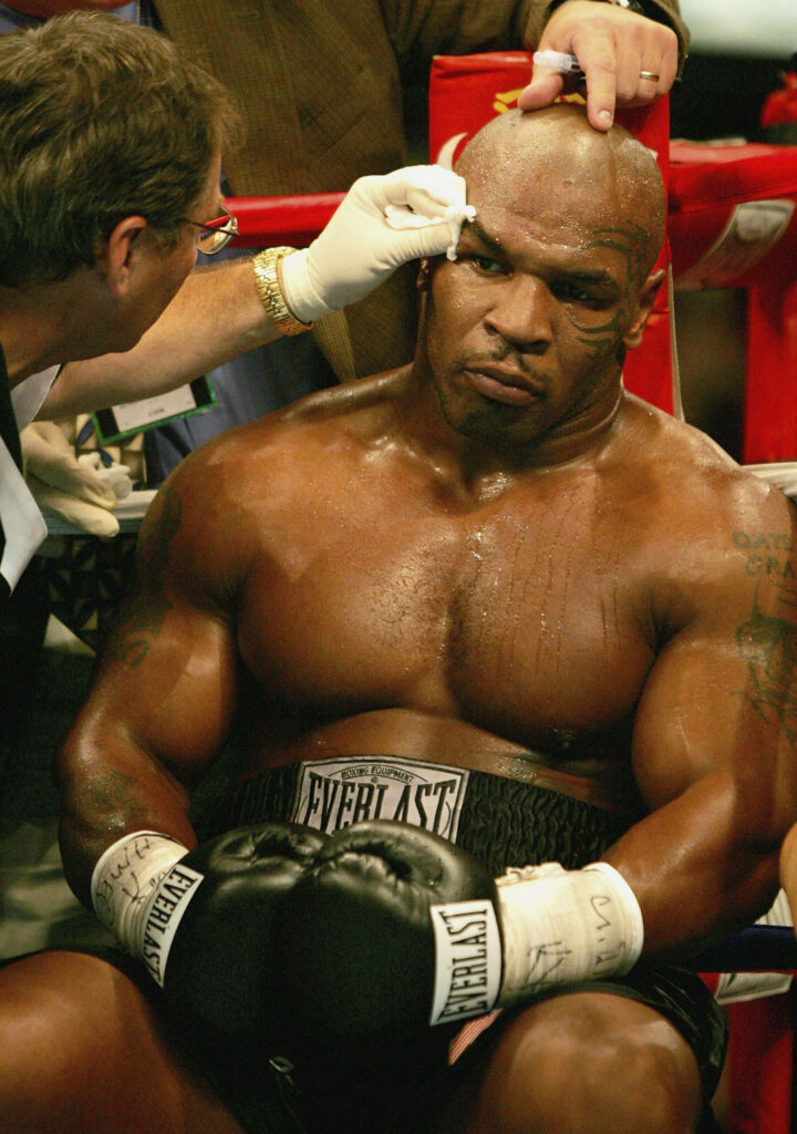 Mike Tyson 4K Wallpaper: Intense Corner Moment After Boxing Match