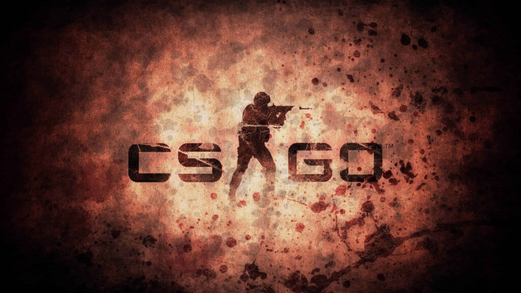 High-quality Gaming Backdrop: Counter-Strike Global Offensive 4K Image with Distressed Logo Effect Wallpaper