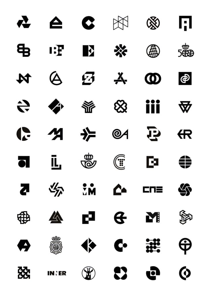 Minimalist Black Logos on White: 56 Modern Designs for Inspiration Wallpaper
