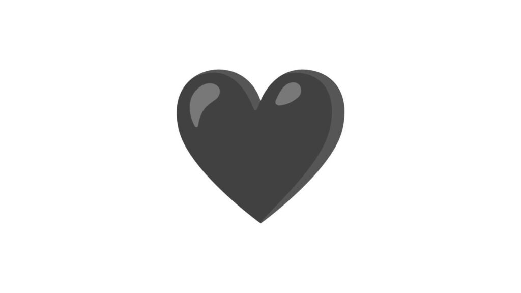 Heart of Darkness: A Shiny Black Wallpaper