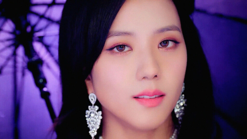 Jisoo's Adorably Chic Purple Umbrella: A Cute and Stylish Wallpaper