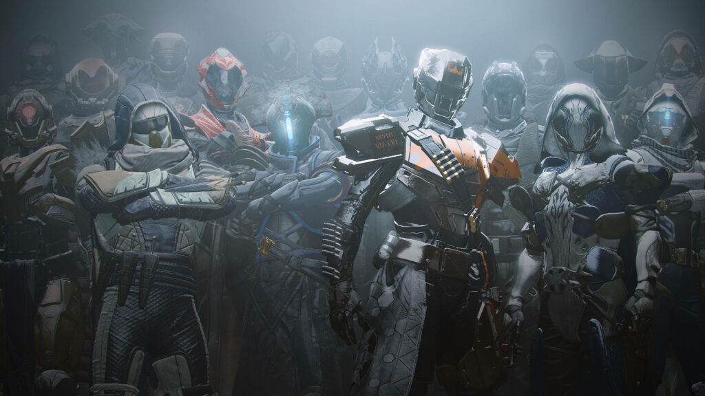 Titan Vanguard Unite: Answer the Call to Join the Fight in This Epic Destiny 2 Wallpaper