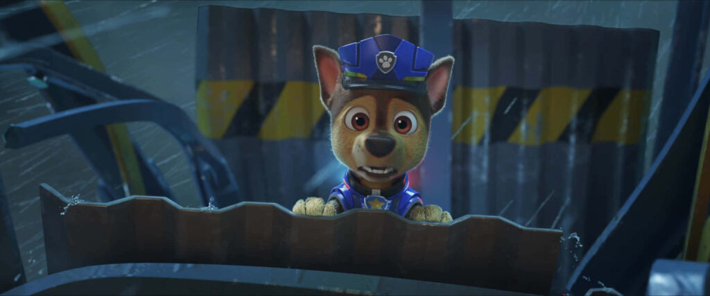 Paw Patrol's Chase in Dilemma: A Striking Still from the Movie Wallpaper