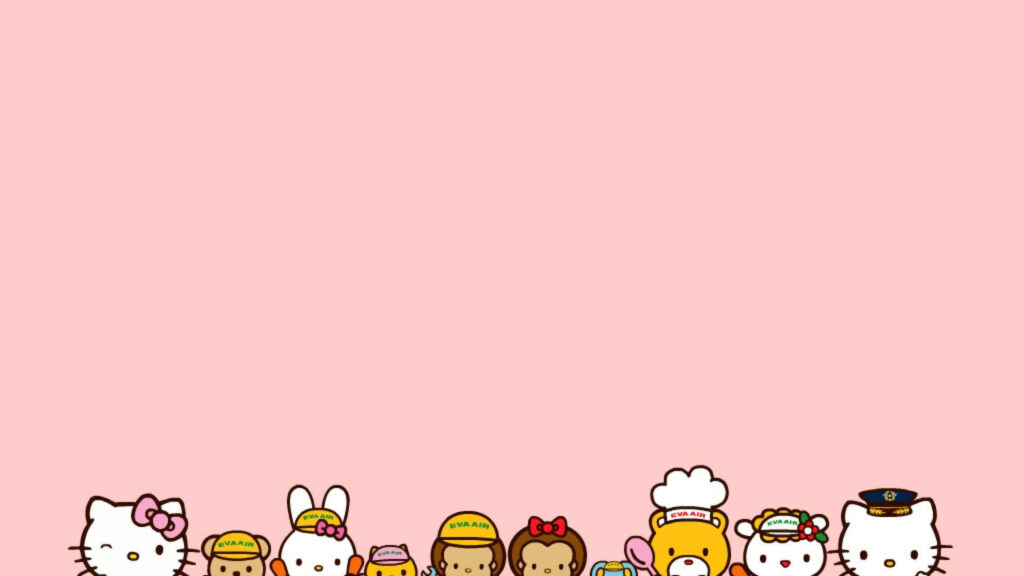 Exploring with Hello Kitty and Friends: A Colorful Adventure Wallpaper