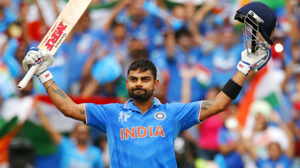 Captain's Triumph: Victorious Virat Kohli Raises the Bar in Stunning Wallpaper
