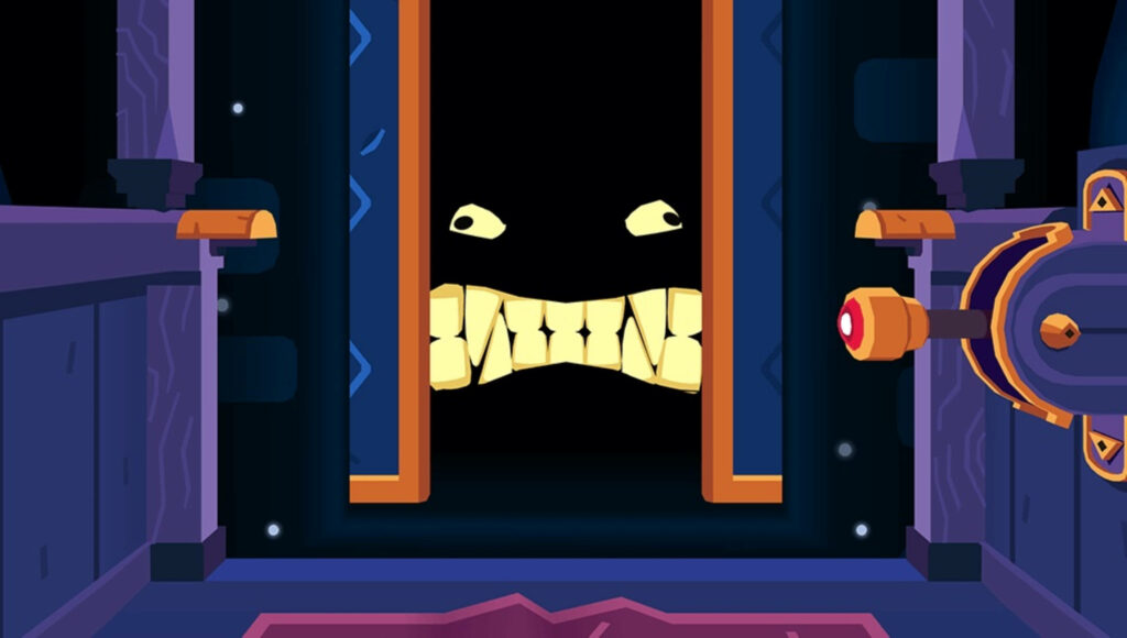 Playfully Peekaboo: Toca Boca's Adorable Black Monster Wallpaper