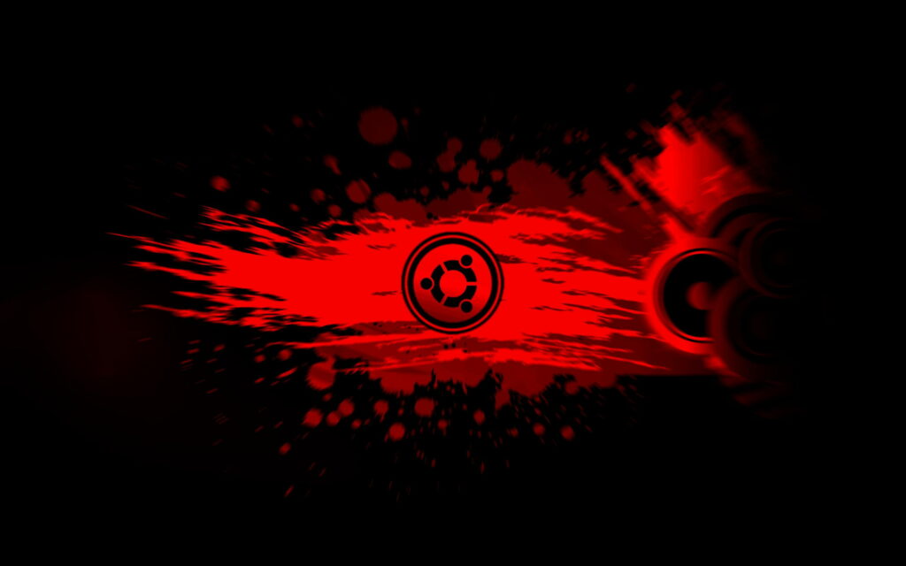 Red and Black Ubuntu Bliss: A Stunning 2560x1600 QHD Wallpaper Background Photo for Linux Lovers