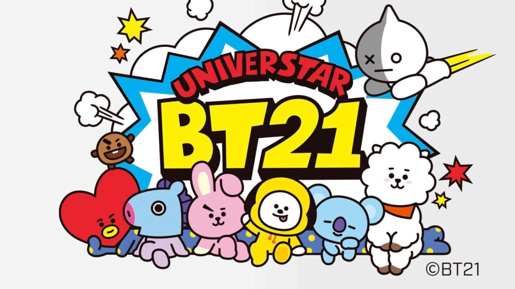 Vibrant BT21 Characters in Ultra HD Resolution - A Stunning 1920 x 1080 BT21 4K Background Image Wallpaper