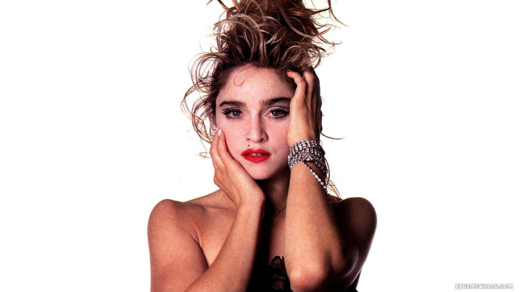 '80s Madonna Wallpaper: Bold Makeup & Iconic Style Background