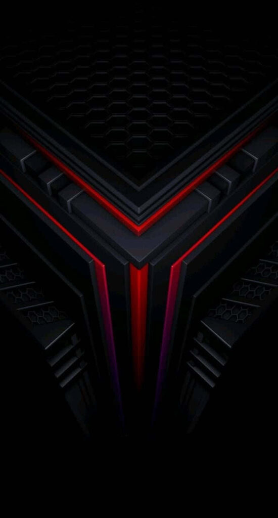 A Captivating Red and Black Abstract Wallpaper for Smartphone's Home Screen